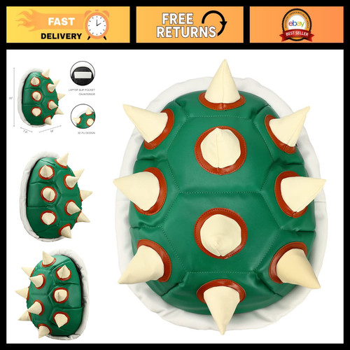 Green turtle shell backpack - green,