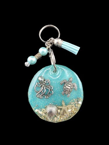 Handmade resin ocean themed