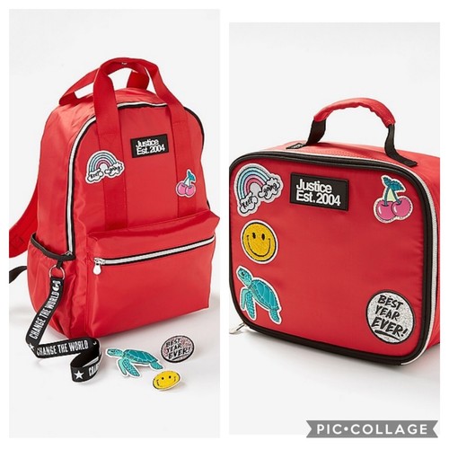 Justice red patch - red,